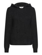 Objmilu Ls Re Knit Hoodie Noos Tops Sweatshirts & Hoodies Hoodies Black Object