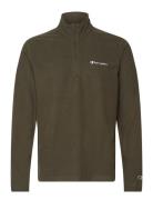 Half Zip Top Tops Sweatshirts & Hoodies Sweatshirts Khaki Green Champion