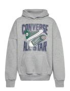 Converse All Star Sneaker Graphic Hoodie Sport Sweatshirts & Hoodies Hoodies Grey Converse