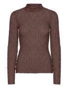 Civahiw Turtleneck Blouse Tops T-shirts & Tops Long-sleeved Brown InWear