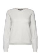 Vmdoffyshine Ls O-Neck Blouse Rep Noos Tops Knitwear Jumpers White Vero Moda