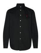 Relaxed Fit Cotton Twill Shirt Tops Shirts Long-sleeved Black Polo Ralph Lauren