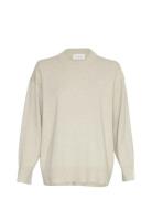 Mschmaura Rachelle Pullover Tops Knitwear Jumpers Cream MSCH Copenhagen