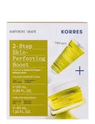 Santorini Grape 2-Step Skin-Perfecting Boost Skincare Set Hudplejesæt Nude KORRES