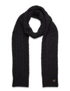 Cable Knit Scarf Accessories Scarves Winter Scarves Black Coach Accessories