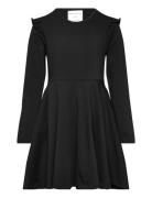 Flared Dress Dresses & Skirts Dresses Casual Dresses Long-sleeved Casual Dresses Black Geggamoja