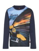 Lwtano 709 - T-Shirt L/S Tops T-shirts Long-sleeved T-Skjorte Navy LEGO Kidswear