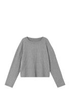 Nmfrikka Ls Rlx Top Tops T-shirts Long-sleeved T-Skjorte Grey Name It