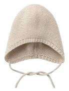 Nbngene Mio Knit Hat Lil Accessories Headwear Hats Baby Hats Beige Lil'Atelier