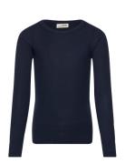 Petriciasy T-Shirt Long Sleeve Tops T-shirts Long-sleeved T-Skjorte Navy Sofie Schnoor Young