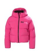 Jr Nora Short Puffy Jacket Foret Jakke Pink Helly Hansen