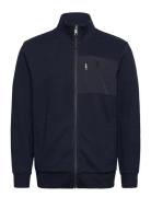 Structured Stand-Up Jacket Tops Sweatshirts & Hoodies Fleeces & Midlayers Navy Tom Tailor