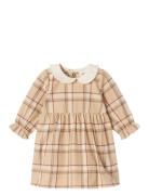 Nbfsevena Ls Body Dress Lil Dresses & Skirts Dresses Baby Dresses Long-sleeved Baby Dresses Beige Lil'Atelier