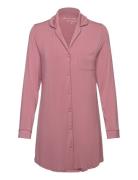 Shirtdress Ls Jersey Essential Nattøj Pink Hunkemöller