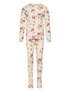 Tnholiday Nightset Pyjamassæt Beige The New