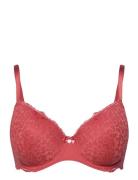 Marine Pd Lingerie Bras & Tops Push Up Bras Red Hunkemöller