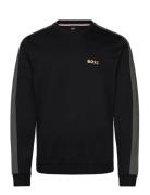 Tracksuit Sweatshirt Tops Sweatshirts & Hoodies Sweatshirts Black BOSS