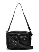 Ellie Wrinkle Recycled Pu Bags Small Shoulder Bags-crossbody Bags Black Nunoo