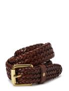 Grahn Accessories Belts Braided Belt Brown Saddler