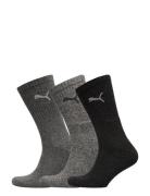 Puma Unisex Crew Sock 3P Sport Socks Regular Socks Grey PUMA