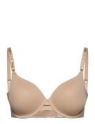 T-Shirt Bra Lingerie Bras & Tops T-shirt Bras Beige Calvin Klein