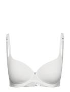 Salvador Wire Bra Padded Moulded Cups Lingerie Bras & Tops T-shirt Bras White Abecita