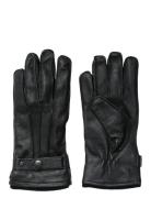 Slhpoul Leather Gloves Accessories Gloves Finger Gloves Black Selected Homme