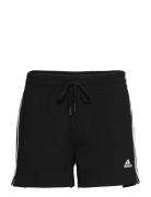 Essentials Slim 3-Stripes Shorts Sport Shorts Sweat Shorts Black Adidas Sportswear