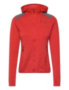 Rabot Active Mid Hood W Jacket Sport Women Sport Clothing Sport Fleeces & Midlayers Red Bergans