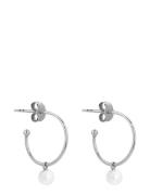 Pearl Mini Hoops Designers Jewellery Earrings Hoops Silver SOPHIE By SOPHIE