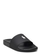 Signature Pony Slide Shoes Summer Shoes Sandals Pool Sliders Black Polo Ralph Lauren