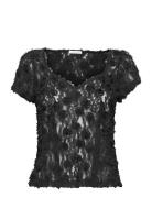 017 Eloise Top Designers Blouses Short-sleeved Black Ida Sjöstedt