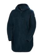 W Maud Pile Jacket Tops Sweatshirts & Hoodies Fleeces & Midlayers Navy Helly Hansen