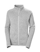 W Varde Fleece Jacket 2.0 Tops Sweatshirts & Hoodies Fleeces & Midlayers Grey Helly Hansen