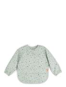 Sleeved Pocket Bib Happy Dots Baby & Maternity Baby Feeding Bibs Long Sleeve Bib Green D By Deer