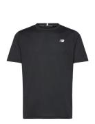 Core Run Short Sleeve Sport Men Men Sports Clothes Sport Tops Sport T-Skjorte Black New Balance