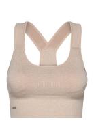 High Support Ribbed Bra Lingerie Bras & Tops Sports Bras - All Beige Aim´n