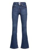 Grtexas Low Flare Blue Bottoms Jeans Bootcut Jeans Blue Grunt