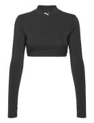 Modest Activewear Longsleeve Sports Bra Sport Crop Tops Long-sleeved Crop Tops Black PUMA