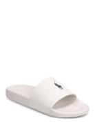 Signature Pony Camo Slide Shoes Summer Shoes Sandals Pool Sliders White Polo Ralph Lauren