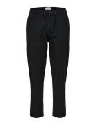 Slh172-Slimtape Brody Linen Pant Noos Bottoms Trousers Linen Trousers Black Selected Homme