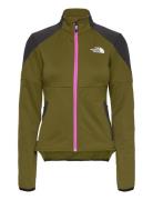 W Middle Rock Fz Fleece Sport Sport Clothing Sport Fleeces & Midlayers Khaki Green The North Face