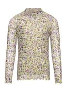 Nkfkalandra Ls Slim Top Tops T-shirts Turtleneck Multi/patterned Name It