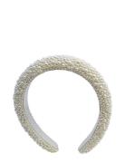 Coco Beaded Headband White Accessories Hair Accessories Hair Band White Pipol's Bazaar