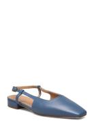 Flat Sling-Back Designers Sandals Flat Blue Apair