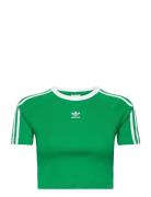 3 S Baby Tee Sport Crop Tops Short-sleeved Crop Tops Green Adidas Originals