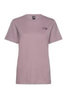 W S/S Relaxed Redbox Tee Sport Women Sport Clothing Sports Tops & T-shirts Sport T-Skjorte Purple The North Face