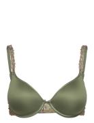 Champs Elysees Covering Memory Bra Lingerie Bras & Tops T-shirt Bras Khaki Green CHANTELLE