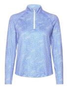 W You-V Microdot 1/4 Zip Tops Sweatshirts & Hoodies Fleeces & Midlayers Blue PUMA Golf