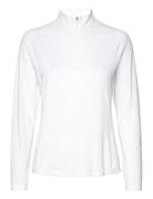 W You-V Solid 1/4 Zip Tops Sweatshirts & Hoodies Fleeces & Midlayers White PUMA Golf